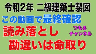 二級建築士製図　令和2年課題対策