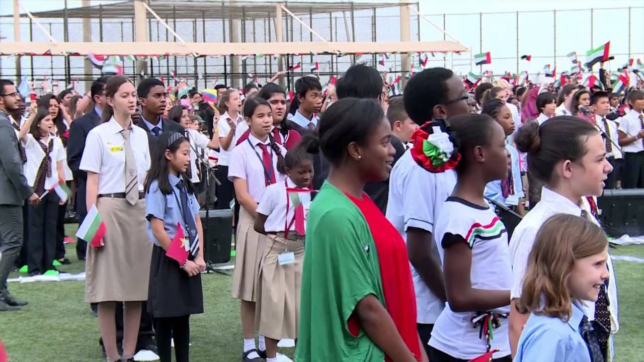 Most nationalities singing a nationalregional anthem simultaneously   Guinness World Records