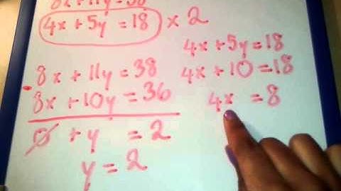 GCSE Simultaneous Equations - Elimination