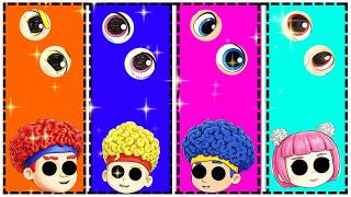 Wrong Eyes 👀 challenge D Billions😀 Funny Puzzle Wrong Heads | Cartoon