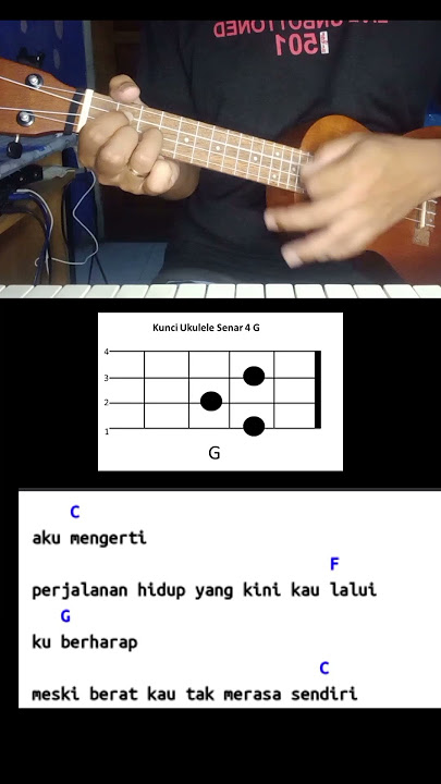 Melukis senja || ukulele tutorial #melukissenja #budidoremi #ukuleletutorial #ukulele #fyp