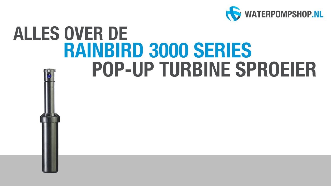 George Bernard Misbruik cafe Rainbird 3000 Series Pop-up Turbine Sproeier - YouTube