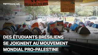 Brésil : des étudiants de l’université de Sao Paulo installent un camp pro-Palestine
