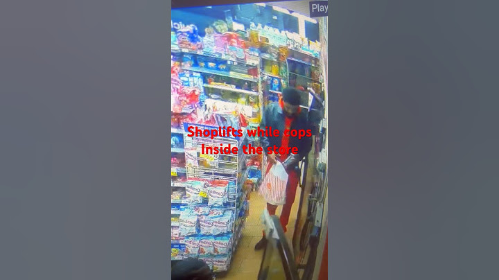 Shoplifts while cops inside the store #thief #crime #funny #crazy #unbelievable #shoplifting