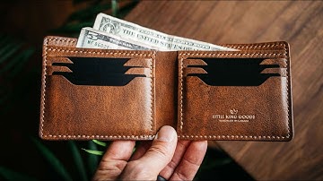 Making a Handmade Traditional Bifold Wallet.