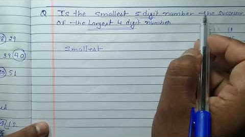 Is the smallest 5 digit number the successor of the largest 4 digit number