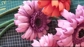 : Gerberas de Foamy sin termoformas