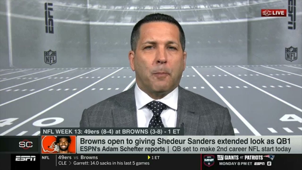 Schefter Sunday Updates: Browns open to giving Shedeur Sanders extended look as QB1, Game vs 49ers