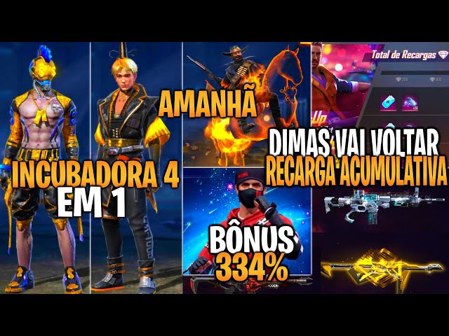 URGENTE!! NOVO CODIGUIN, GOLA ALTA PRETA, TROCA NICK, DUNK MASTER, CUBO  GRÁTIS - NOVIDADES FREE FIRE 