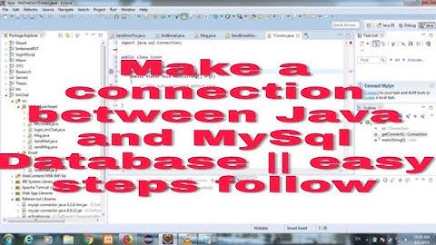 How to make connection between java and MySql || by Coding Adda