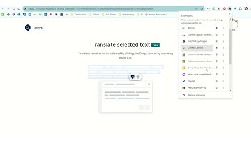 Adding the DeepL Chrome Extension