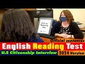 [New version] Practice the English READING Test for the U.S Citizenship Interview/official sentences