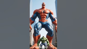 💀Spiderman vs Hulk😵 #spiderman #hulk #avengers