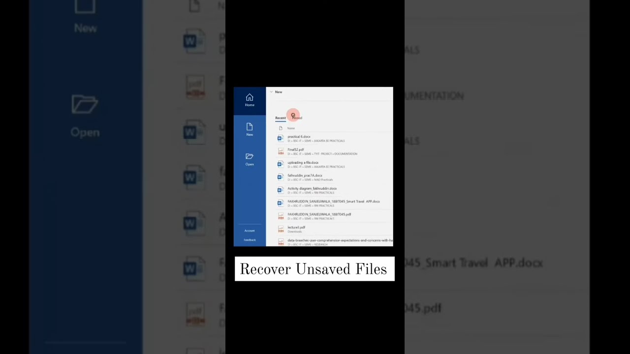 How To Recover Unsaved Files In Microsoft Word 