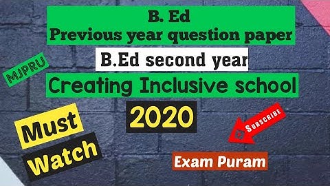 Creating inclusive school 2020 paper mjpru