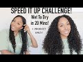 Speed It Up Challenge! Curly Hair Styling In 20 Mins! Wet to Dry | BiancaReneeToday