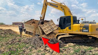 OMG! Watch the Full Video of How to Rescue a Long Dump Truck Failed