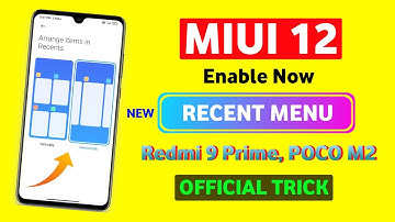 Enable New Recent Menu 😍 Redmi 9 Prime, POCO M2 Official Trick | Enable Now |