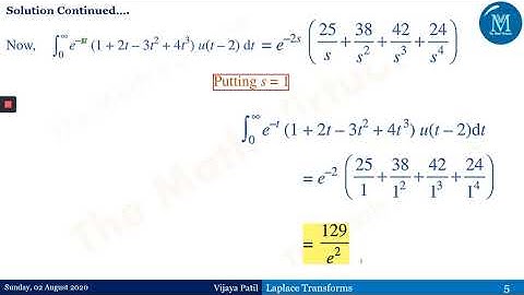#Laplace Transforms of Special Functions | Problems using a Heaviside Unit Step function