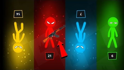 06 - Stickman Party - Tournament Mode 1 2 3 4 Players Random - MiniGames Gameplay