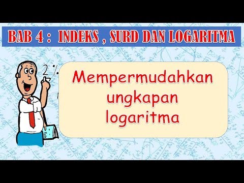 Video: Sebutkan 4 hukum logaritma?