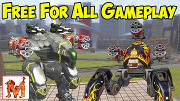 War Robots Test Server Gameplay - NEW Free For All Gamemode - WR