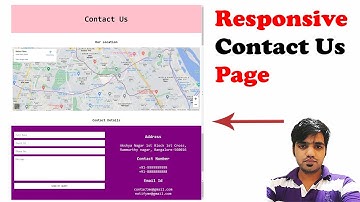 Responsive Contact Us Page using HTML5 & CSS3