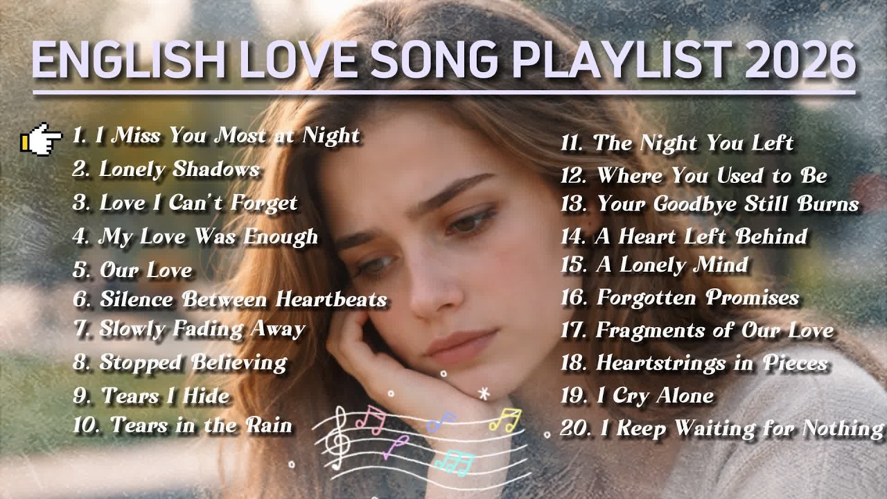English love song playlist,  Heartbroken Love Song 2026