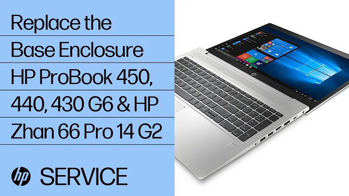 Replace the Display Panel(Non-Touch) | HP ProBook 450, 440, 430 G6 and HP Zhan 66 Pro 14 G2 | HP