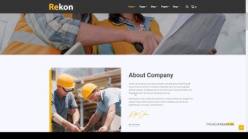Rekon - Construction WordPress Theme building corporate Website Builder