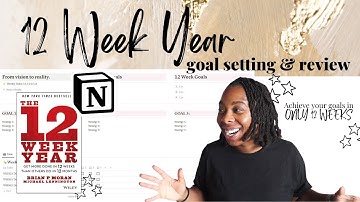 12 Week Year Goal Setting And Review | HOW TO Achieve Your Goals in ONLY 12 Weeks