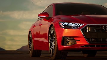 Audi A7   Automotive rendering BTS in Unreal Engine 5 1080p