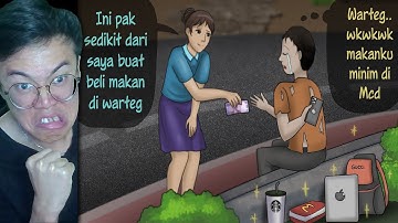 REACTION ANIMASI DRAMA Azab Pengemis Kaya Yang Pura2 Miskin Menjadi Tajir Melintir!!!