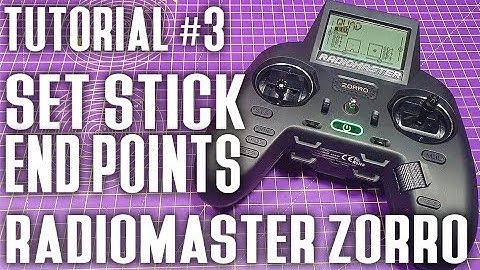 RadioMaster Zorro Tutorial - Setting the channel and stick end points in Betaflight