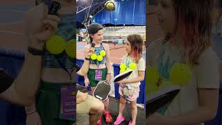 JW Johnson Gives Paddles to Young Fans of Pickleball #pickleball