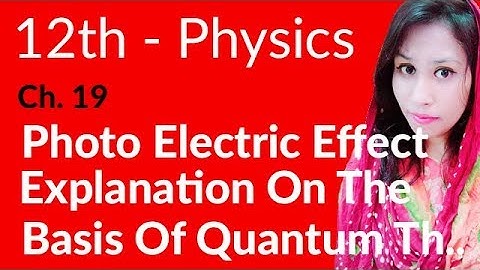 FSc Physics Book 2, Ch 19 - Explanation on the Basis of Quantum Theory - 12th Class Physics