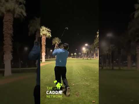 Caddie Dale Vallely makes ace from 162 yards during caddie outing