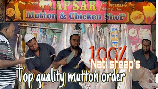 Order Mutton Cleaning And Cutting Process Apsar Mutton Shop Mutton Cutting Skills Nati Mutton