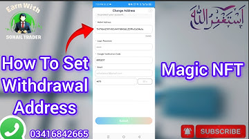 How To Set All Withdrawal Address In Magic NFT | Web3 Project | Earn With Sohail Trader