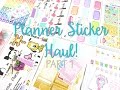 Huge Planner Sticker Haul: Part I | MandyPlans