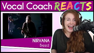 Vocal Coach reacts to Nirvana - Breed (Kurt Cobain Live)