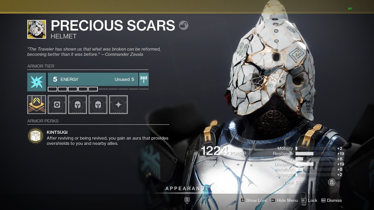 Exotic Titan Helmet Precious Scars Details/Testing