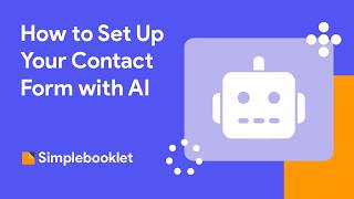 How to Set Up Your Contact Form with an AI Agent in Simplebooklet