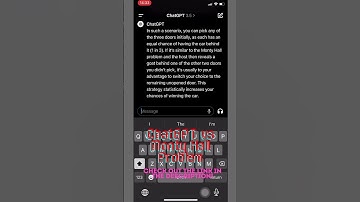 ChatGPT solves the Monty Hall problem #coding #ai #artificialintelligence #gpt #math #statistics