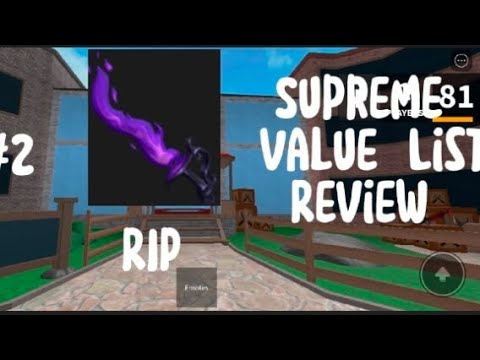 MM2 Supreme Value List Review #2(Roblox) 