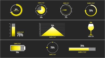 10 Percentage Infographic | Premiere Pro MOGRT Template