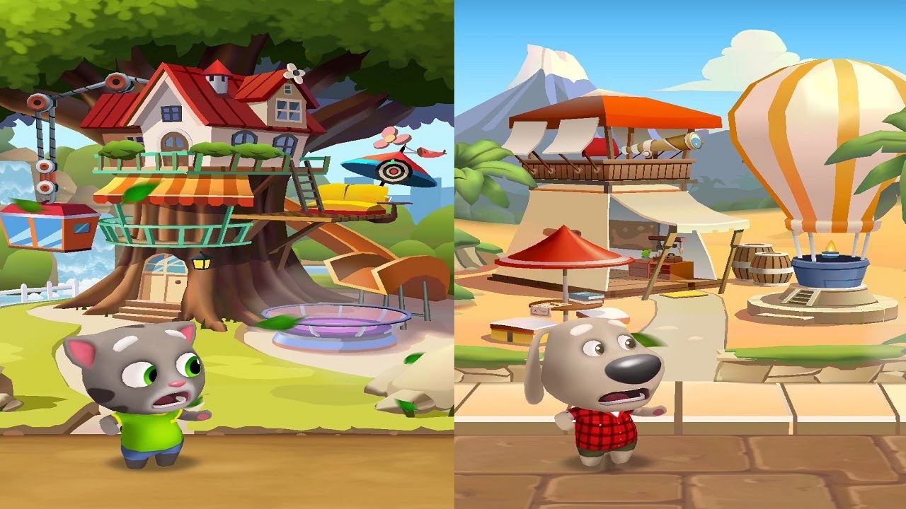 Mèo Tom Và Ben Chạy Đua | Talking Tom Gold Run - YouTube
