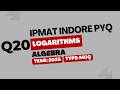 IPMAT Indore PYQ 2025 | Algebra | MCQ Question 20 | Quantitative Aptitude
