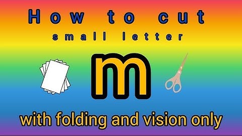 How to cut small letter m. #shorttutorials #diyideas #cuttingletters #cuttingskills