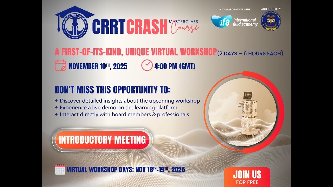 CRRT Crash-Course Introductory Webinar